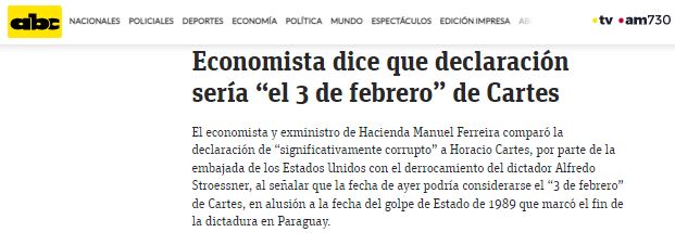 Economista dice que declaración sería 